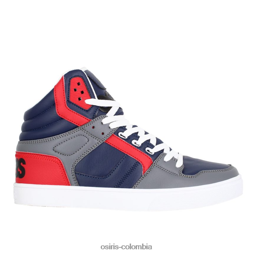 Osiris clon azul marino/rojo/gris calzado DDD4FT41